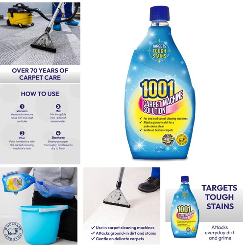 Carpet machine solution 500ml - carpet,